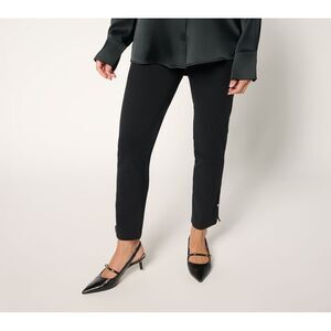 Adidas Women's Pants Sz L 86 Straight Leg Ankle Black